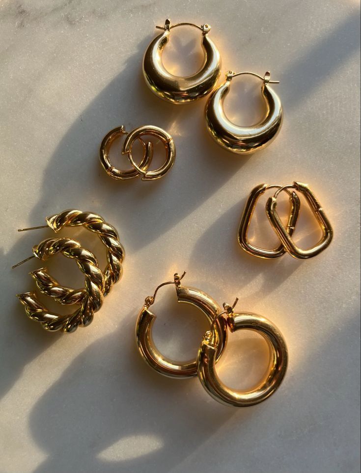 Gold hoops earrings.jfif